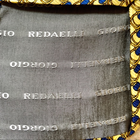 Giorgio Redaelli Necktie in Yellow and Blue - Picture 3 of 3